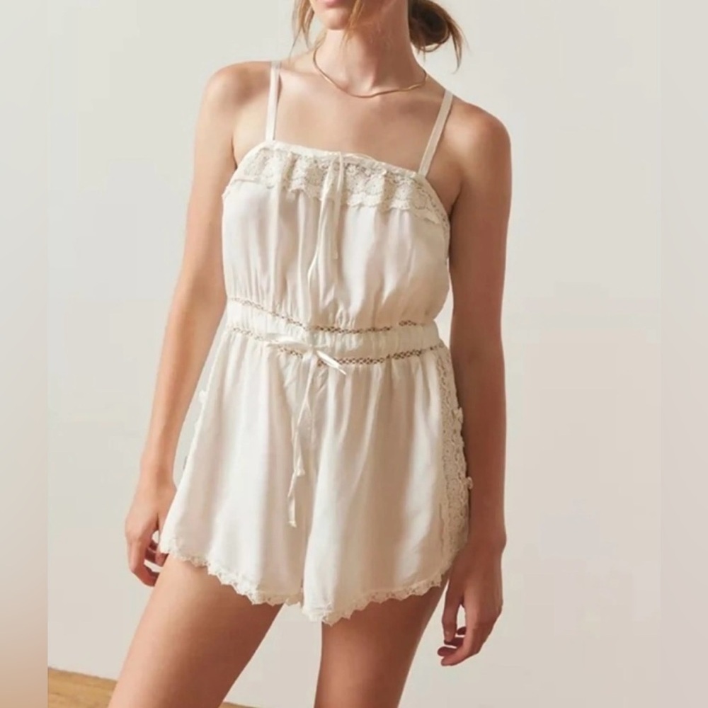 NWOT Urban Outfitters Out from Under Sail Away From Playsuit Romper Sz Small